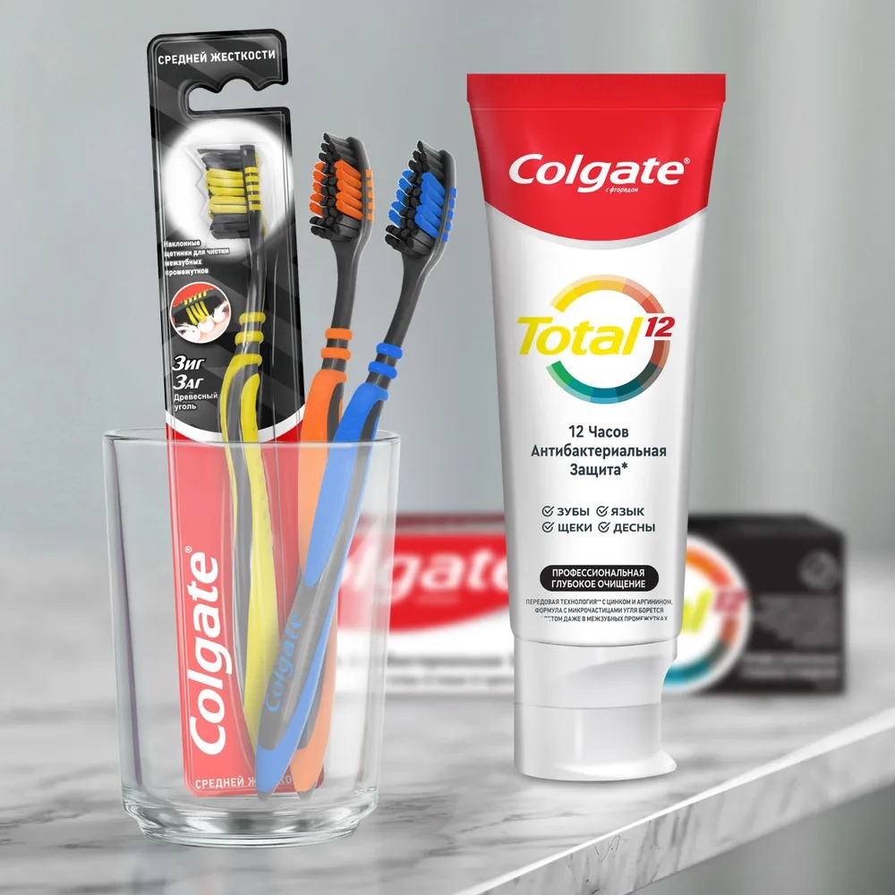 Колгейт ЗигЗаг с древесным углем