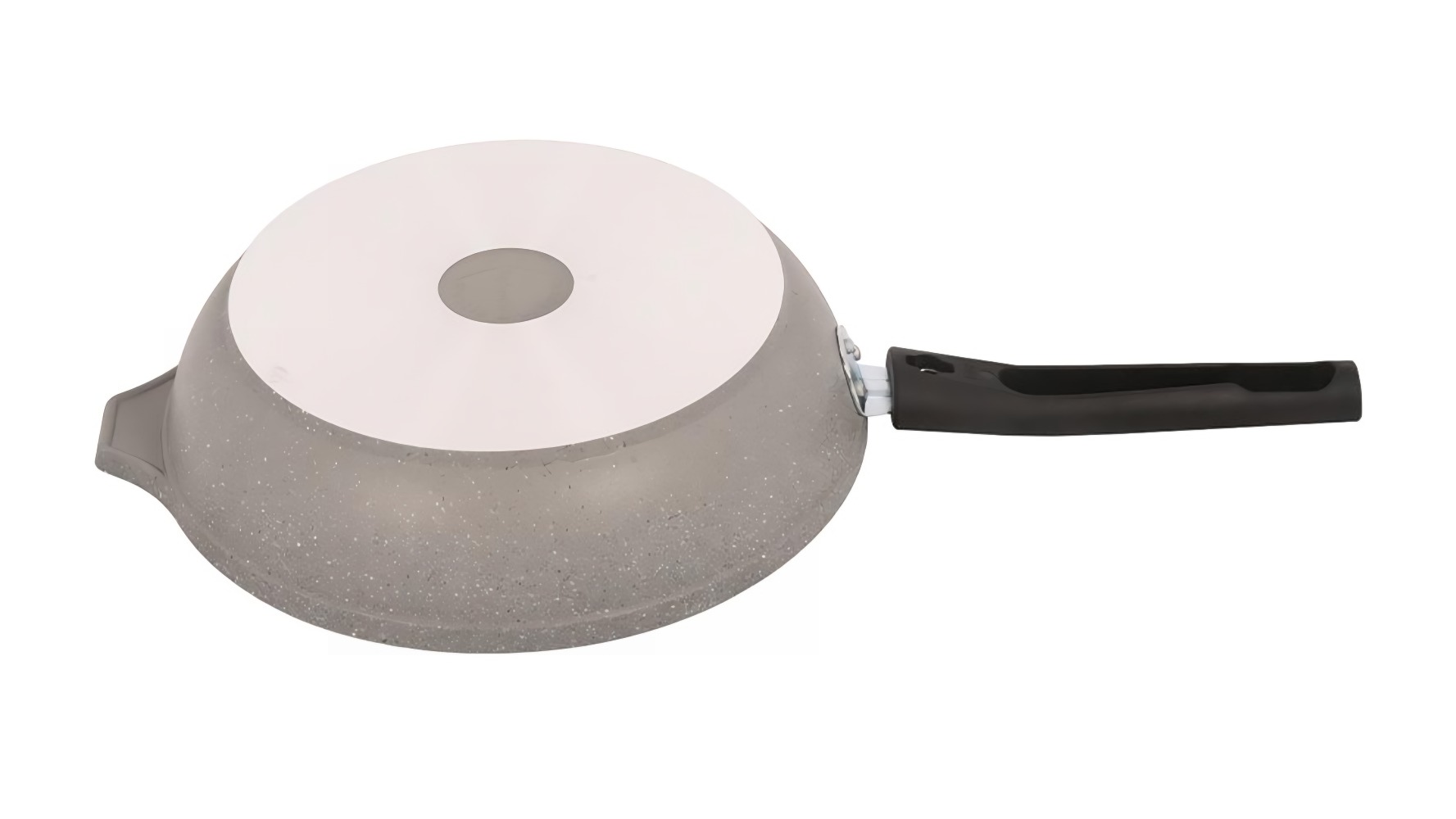 Сковорода Мраморная съем.ручка а/п светлый мрамор 240/60мм смс246а