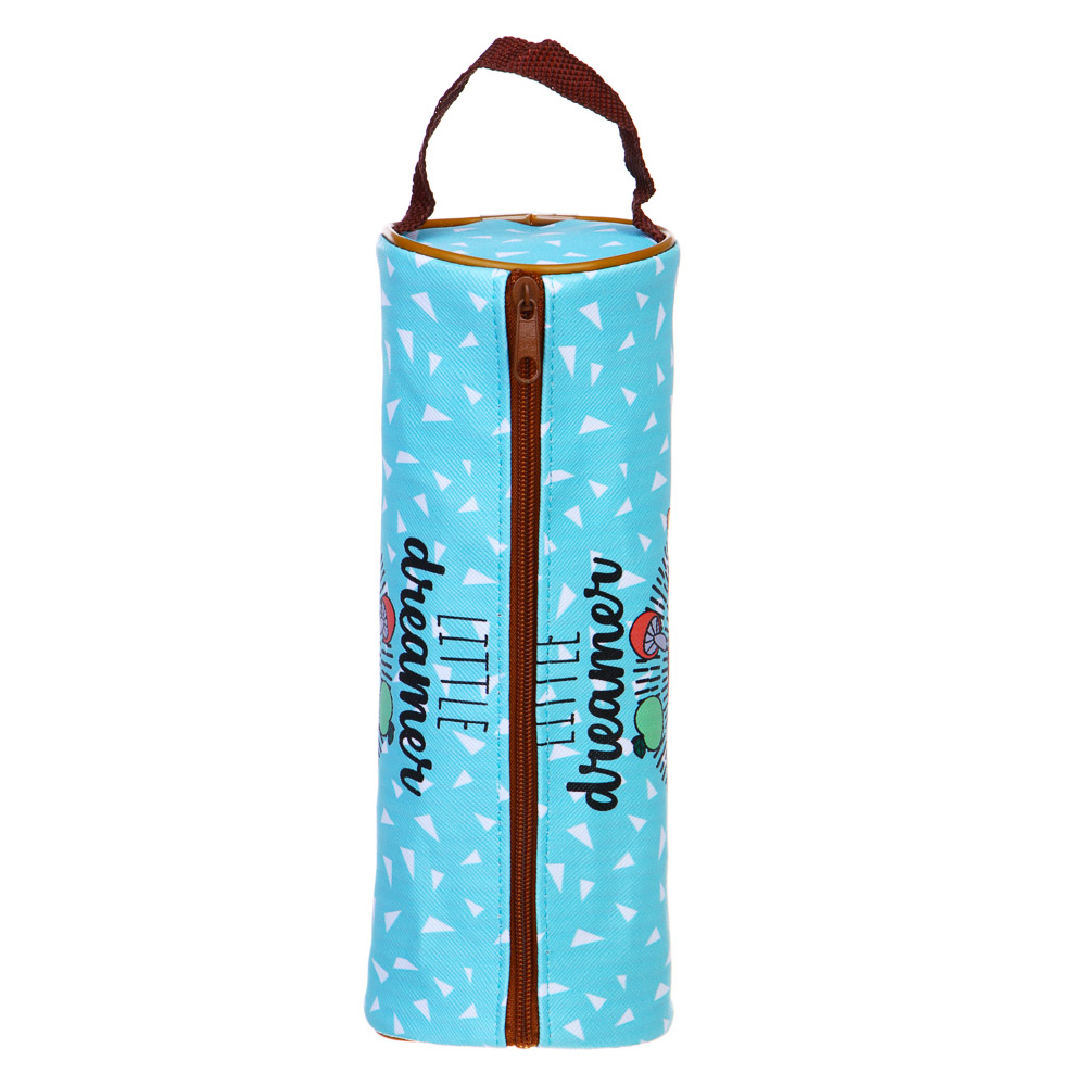 ЕЖИК Пенал мягкий круглый с антисминаемым вкладышем