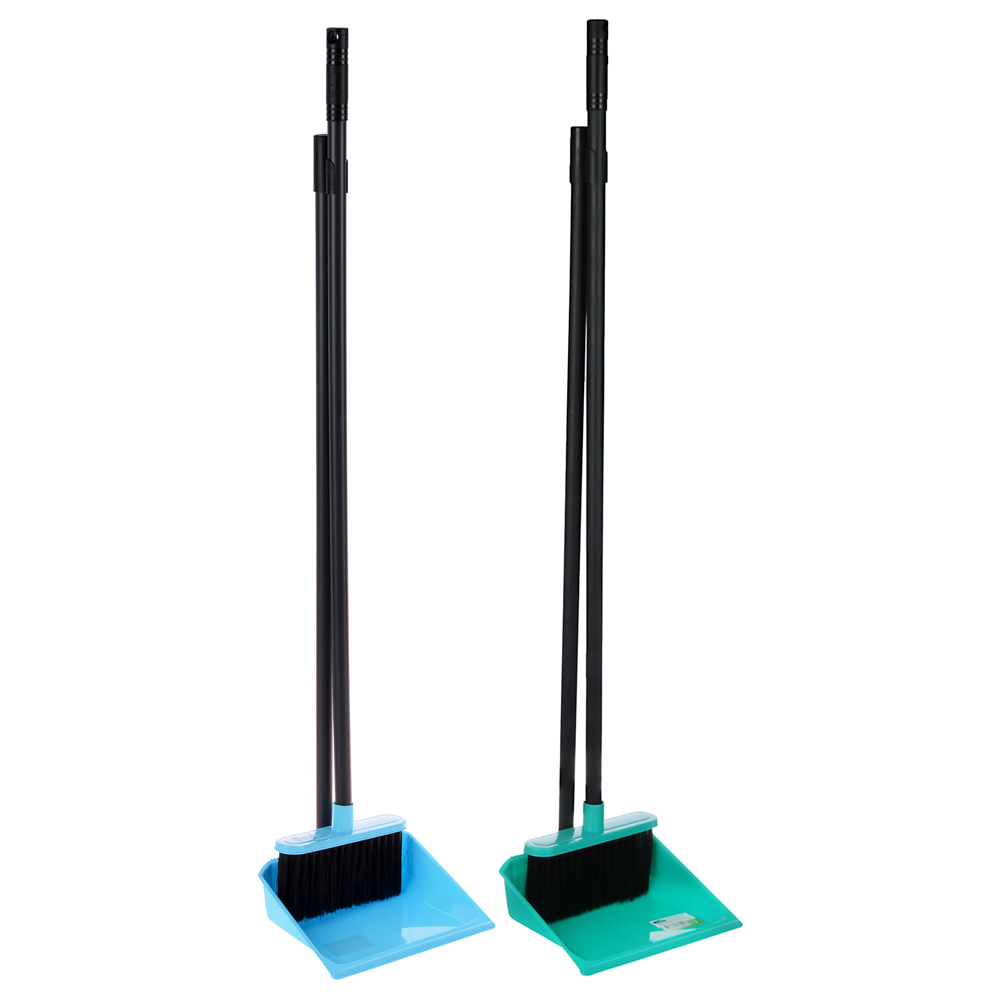 Набор для уборки с щеткой и совком тм VETTA Практик, пластик, 79х19х17см