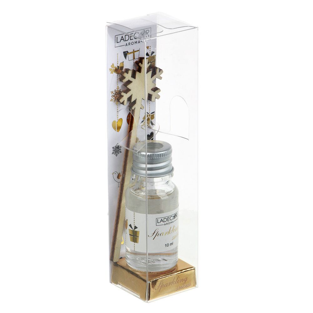 LADECOR Аромадиффузер с палочками и декором 10мл