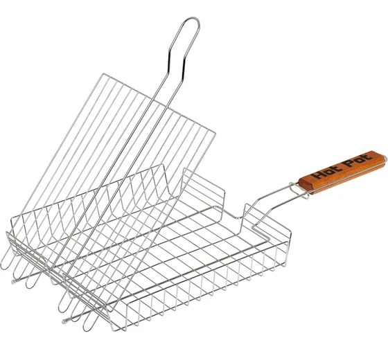 HotPot Решетка-гриль универсальная глубокая 50(+5)х25х25х4см 61338