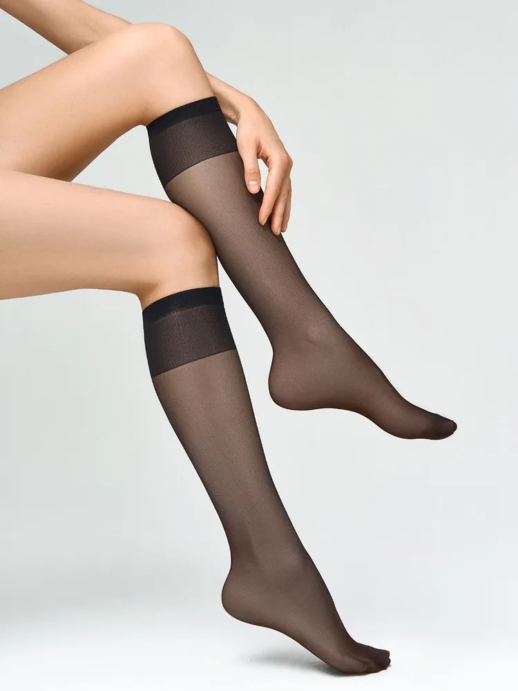 OMSA Гольфы лайкра min Elastic 40 (2 пары) (Nero)