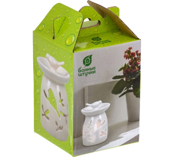 Банные штучки Аромалампа"Птицы" для бани и сауны7,5*7,5*9,5 см 40233