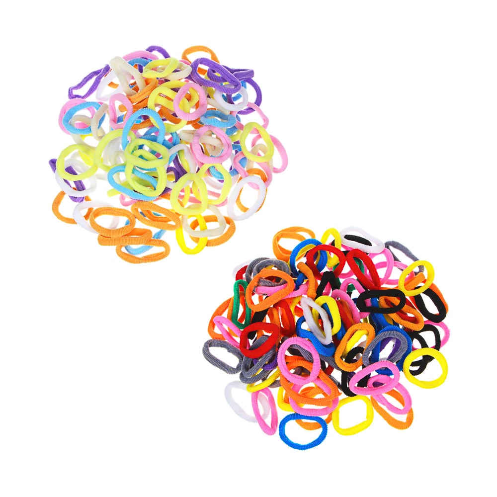 BERIOTTI Набор резинок для волос 100шт,полиэстер, 3,5см,7-10 цветов