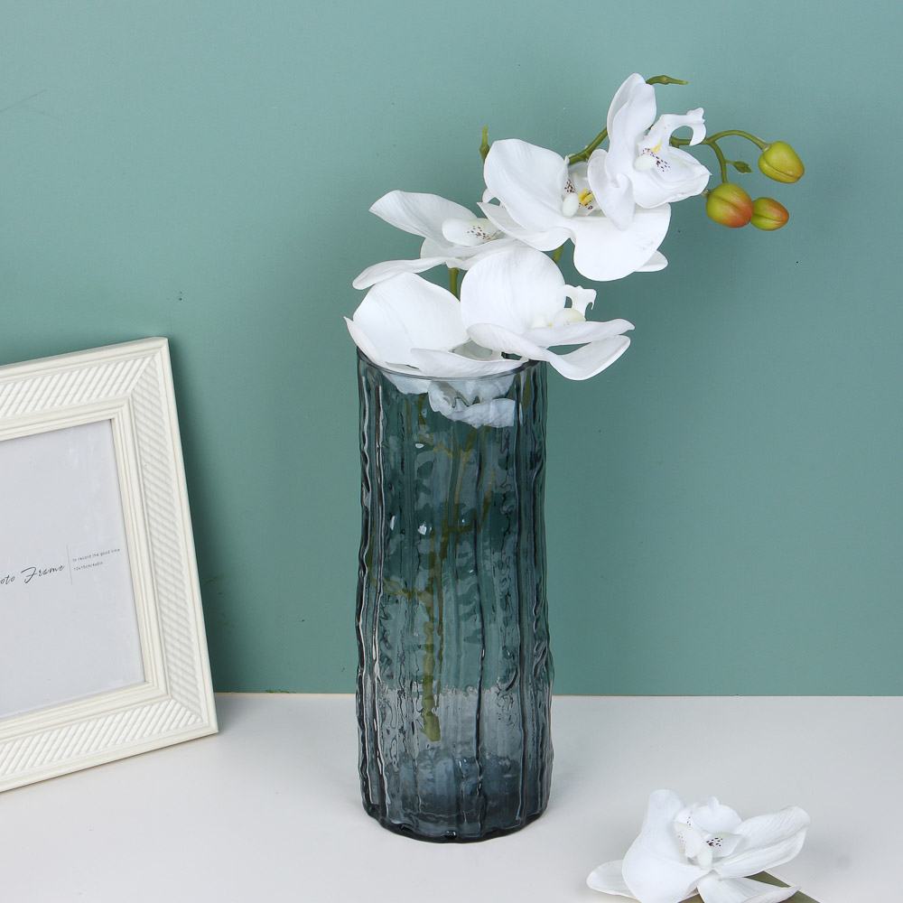 Ваза стеклянная  9*24см, 2 цвета