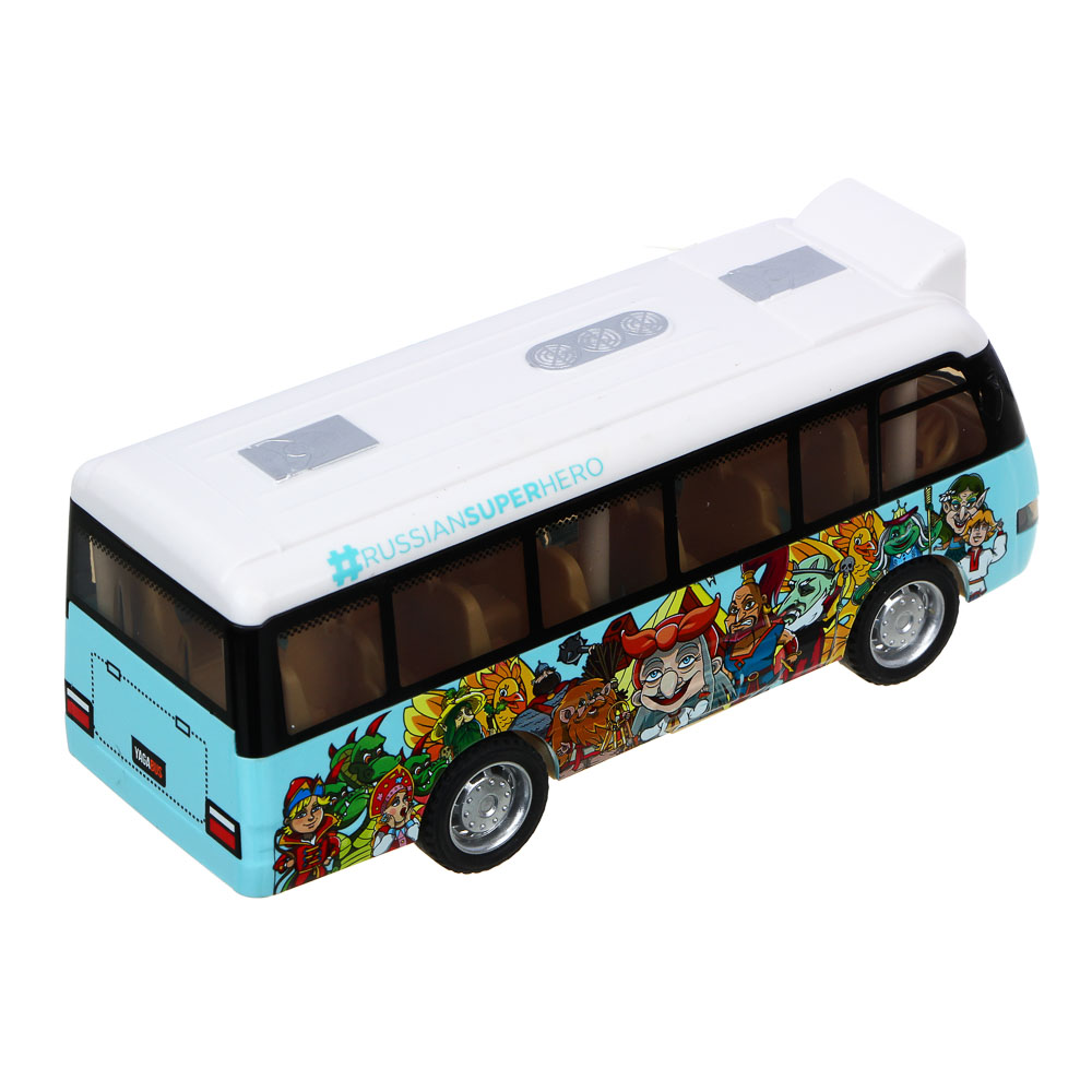 BY Автобус инерционный подвижные детали, свет, звук 3xLR44