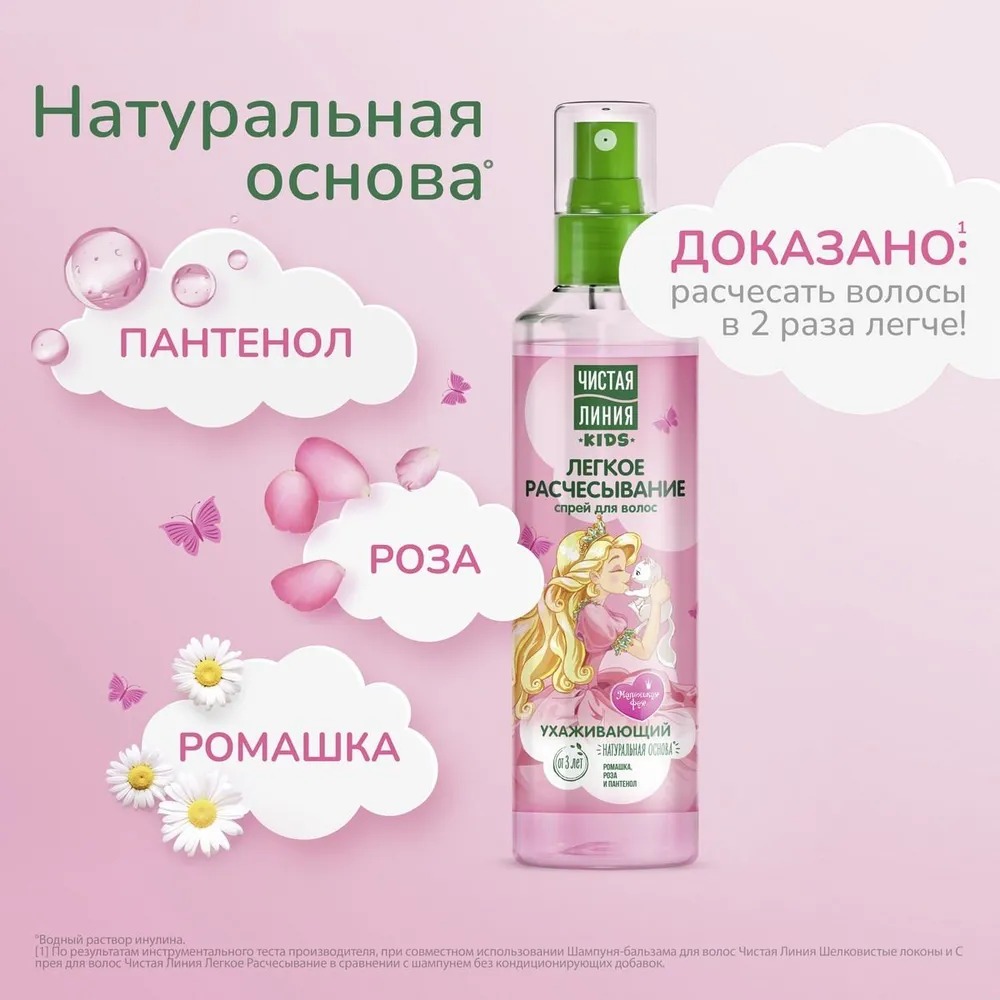 Чистая линия Шелковистые локоны (240мл+160мл) 2023