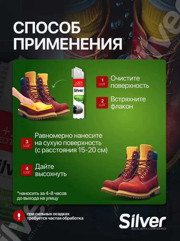 Silver Premium спрей водоотталкивающий универсальный 300мл Sl3201/Sl3401