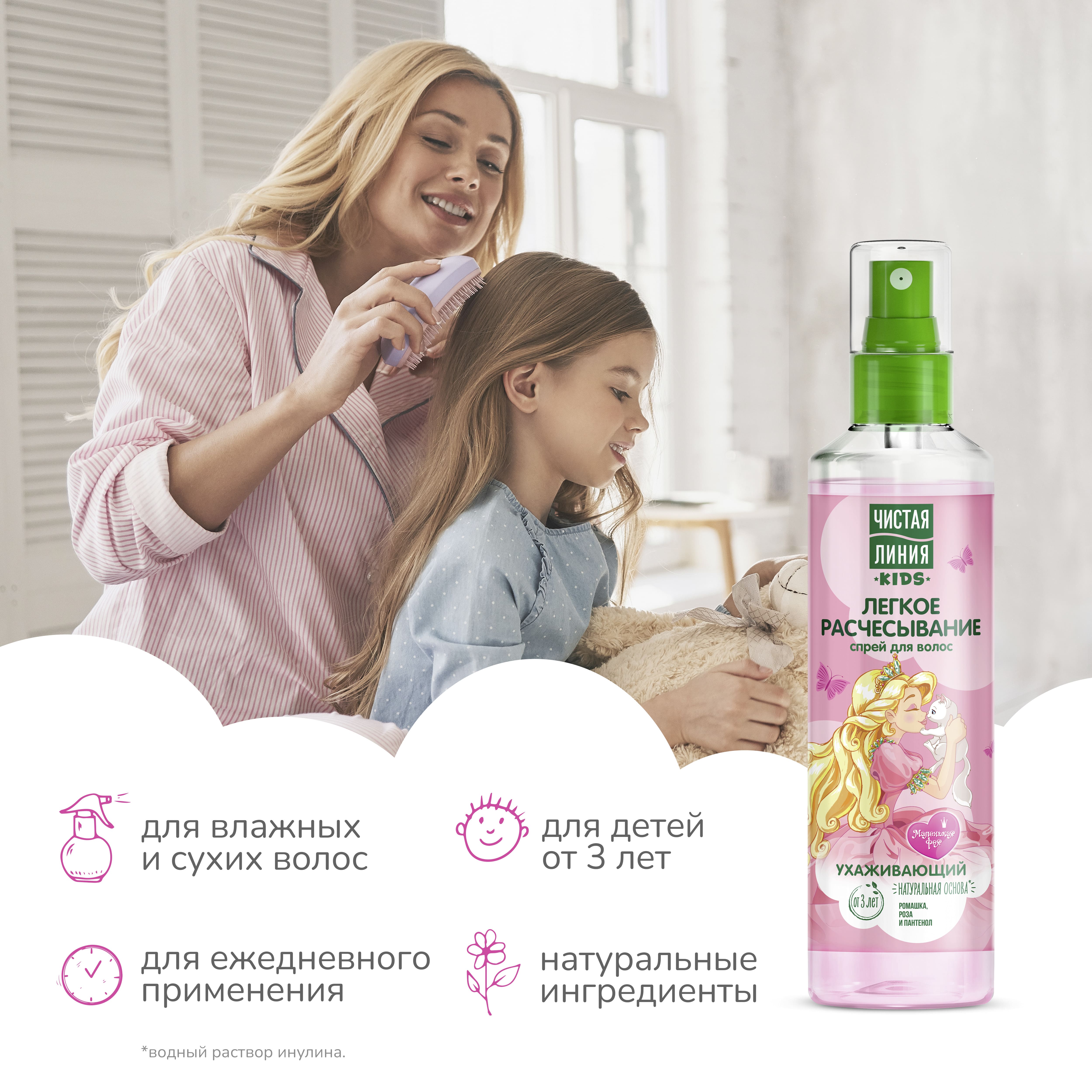 Ч/линия спрей для волос легкое расчесывание 160мл