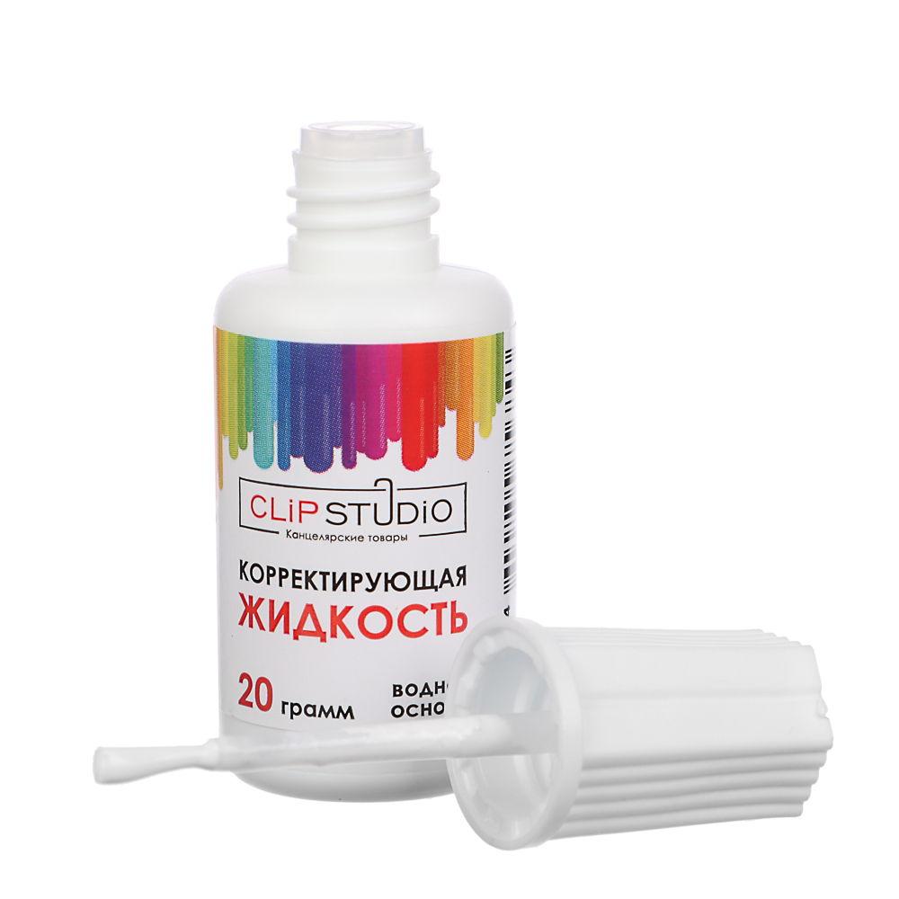 ClipStudio Корректирующая жидкость 20 грамм, водная основа, в бутылочке с кисточкой