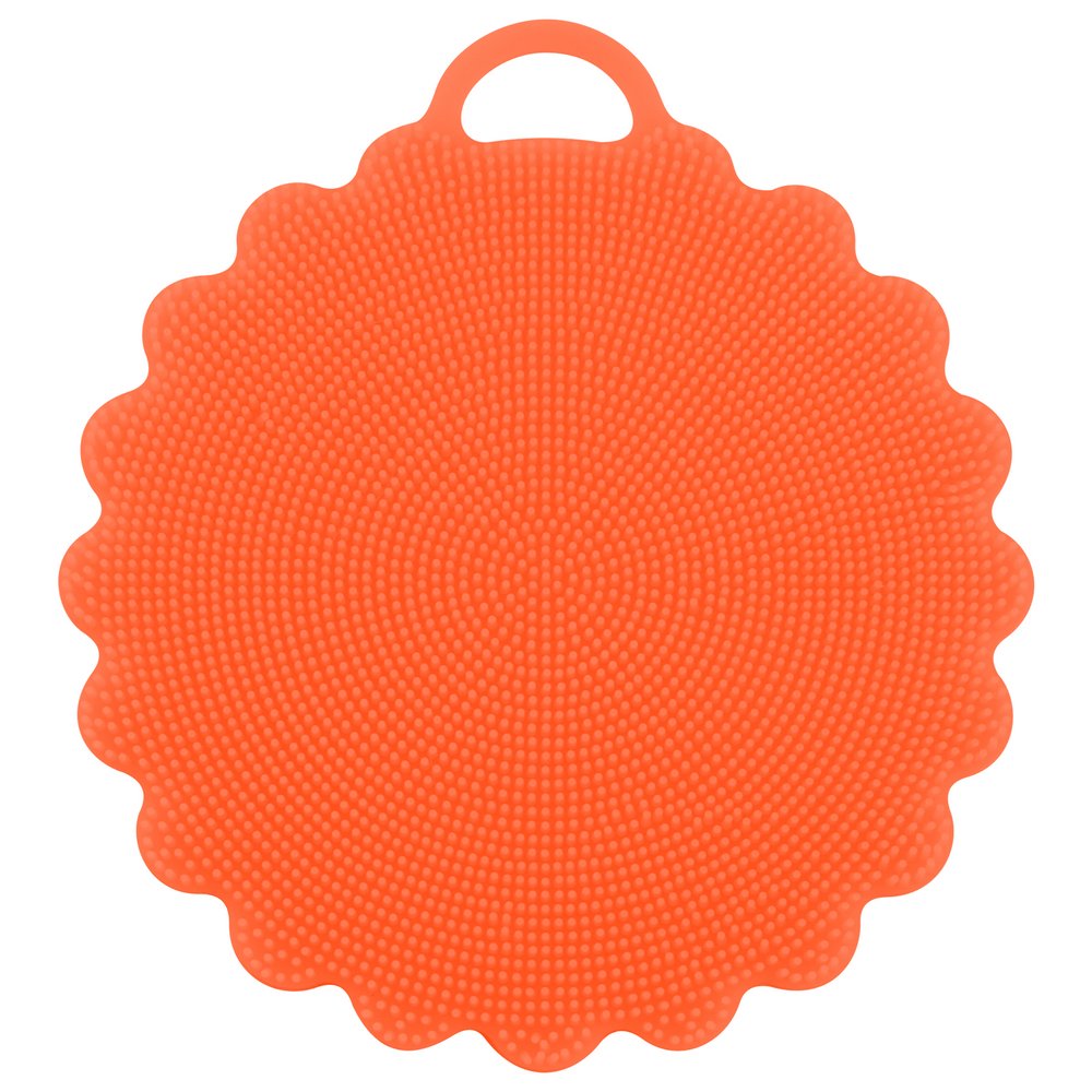 Щетка силиконовая для мытья посуды, овощей и фруктов "Волна" 12,5см