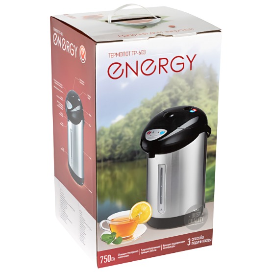 Термопот EnergyTP-603 3,8 л 750 Вт, стальной
