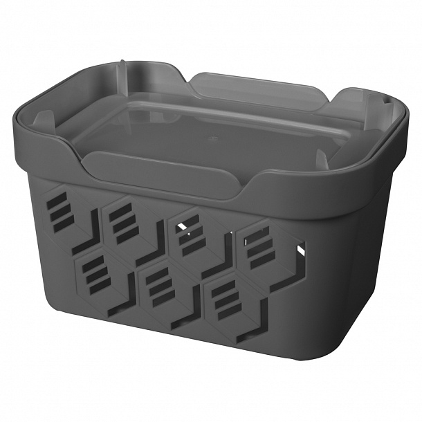 Ящик с крышкой универсальный "Deluxe" 189х132х110мм 1,9л 4332335