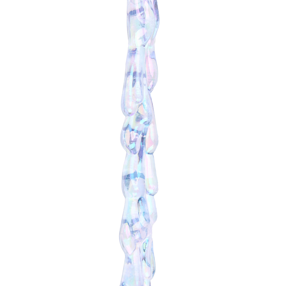 СНОУ БУМ Подвеска в виде сосульки переливающийся цвет, акрил, 30 см, 4 цвета