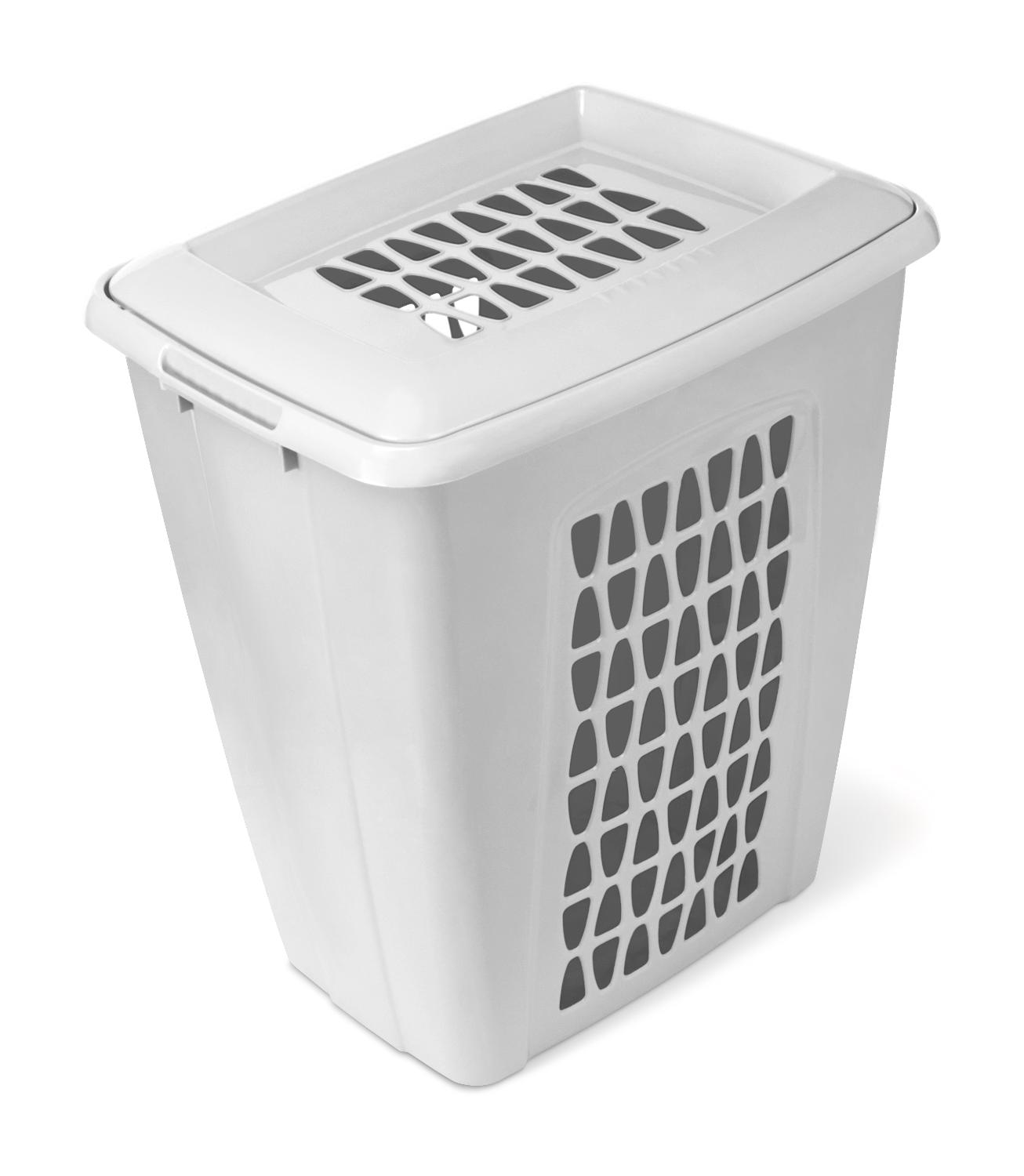 Корзина для белья "Молетта" прямоугольная 60л с крышкой С702