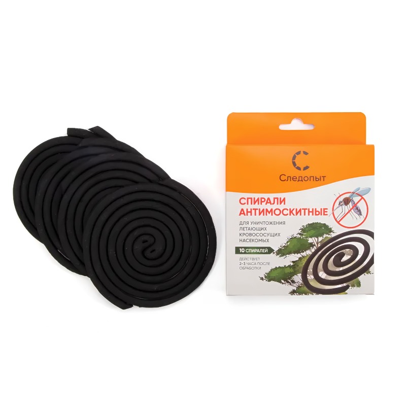 Следопыт Спирали антимоскитные 10 шт коробка с подвесом