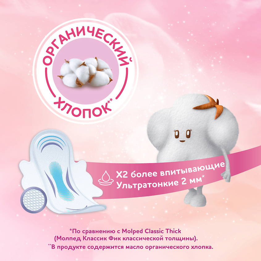 MOLPED ULTRA Прокладки с крылышками Супер 14шт