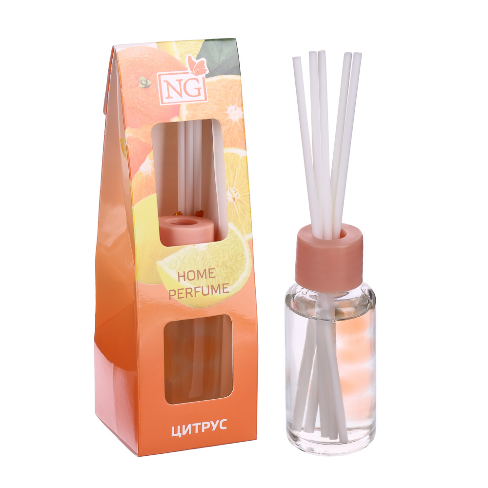 NEW GALAXY Ароматизатор диффузор с палочками(бабл гам,ваниль,океан,лаванда,цитрус,корица) 35мл 