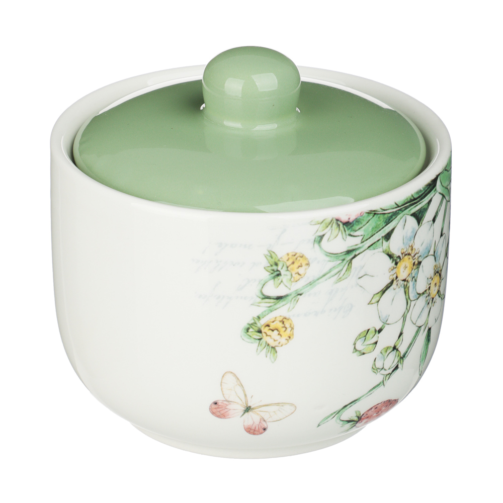 MILLIMI Земляника Сахарница 11*11см, 500мл, керамика