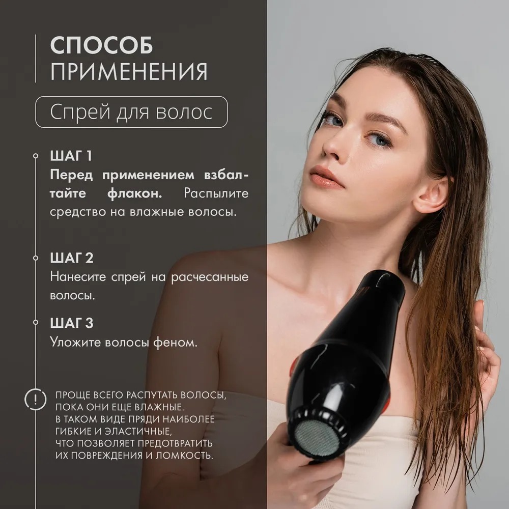 Soell Professional Спрей-кондиционер термозащитный для сухих и поврежденных волос 150мл