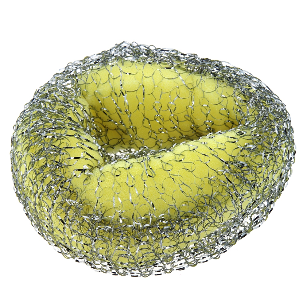 Мочалки для посуды Торус металлическая с поролоном 1шт