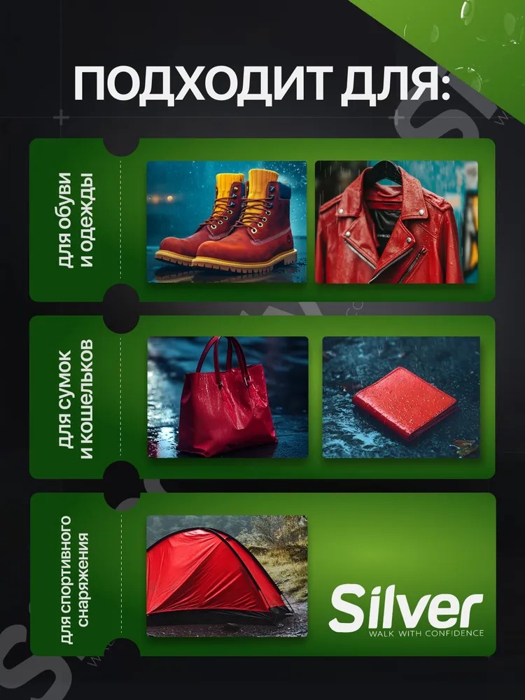 Silver Premium спрей водоотталкивающий универсальный 300мл Sl3201/Sl3401