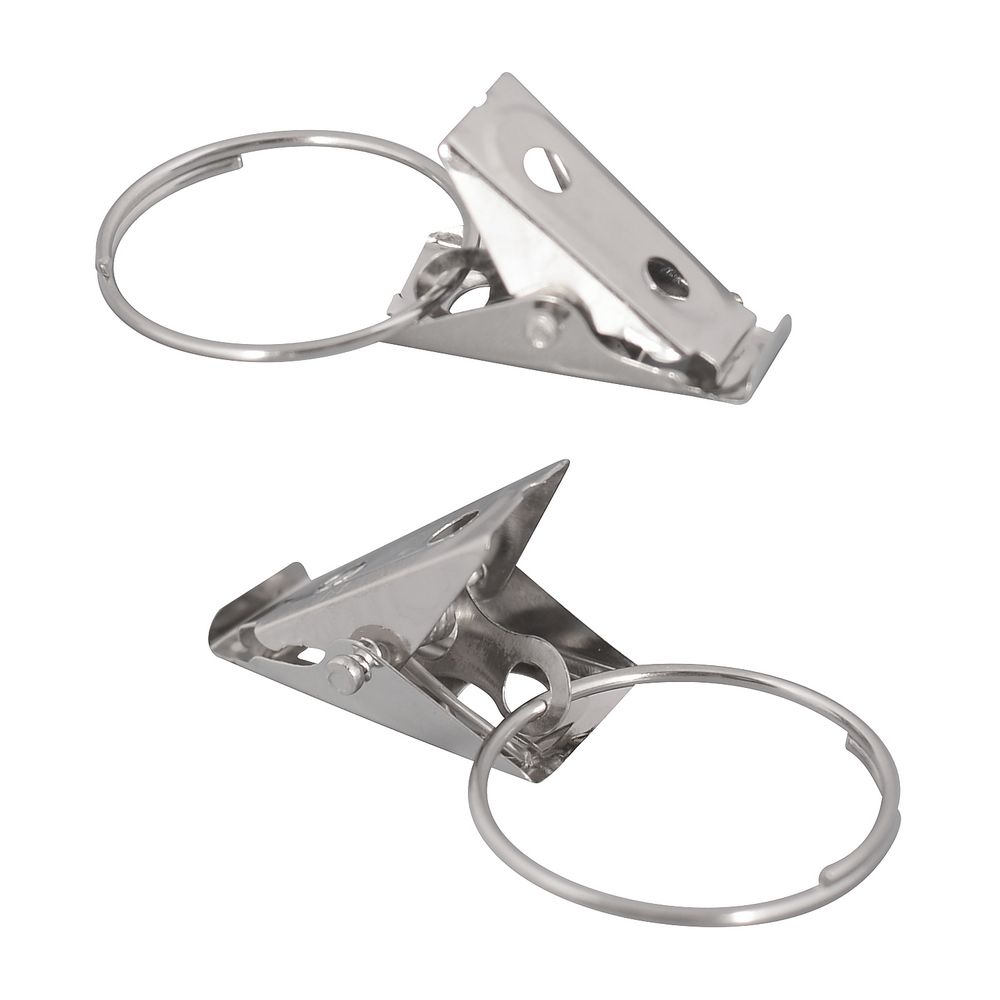 Зажим с кольцом для полотенец и штор. Набор 10шт VL75-15