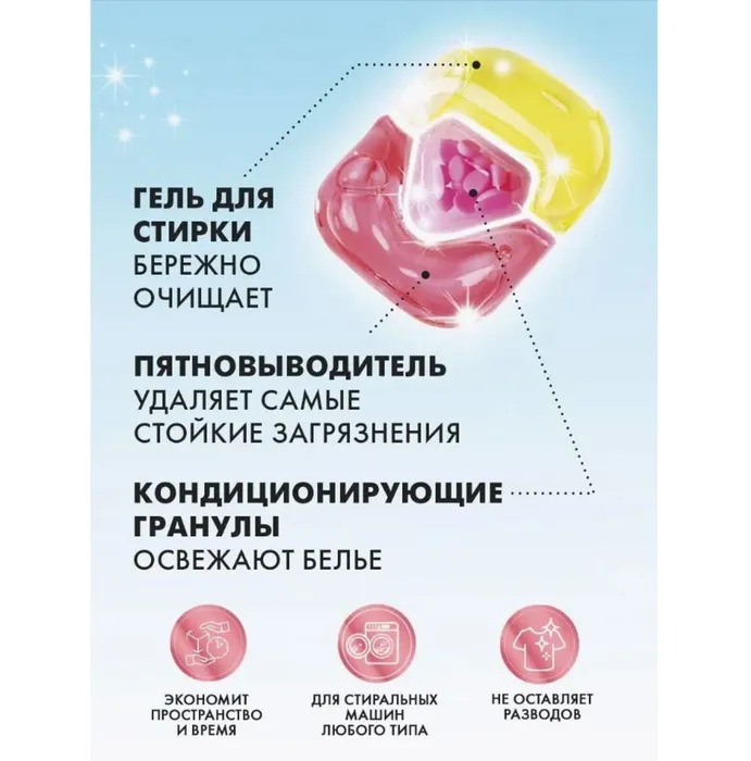 Namza  Средство для стирки жидкое в растворимых капсулах универсальное 25 шт 