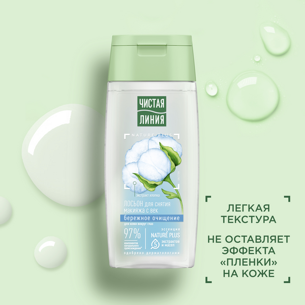 Ч/Л лосьон для снятия макияжа с век 100мл 