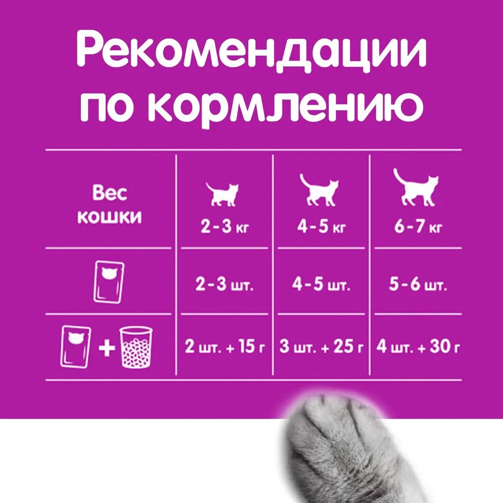Вискас влажный рагу форель/ лосось 75гр м/уп