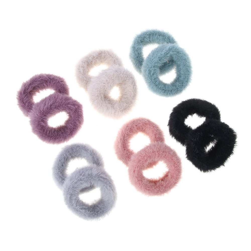 ЮНИLOOK Резинки для волос 2шт, полиэстер 5см, 6 цветов, ACS-16