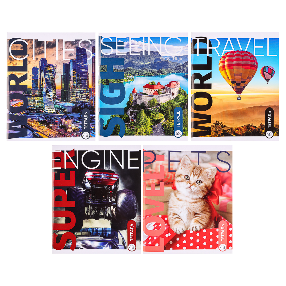 ClipStudio Тетрадь общая 48 листов,в клетку 