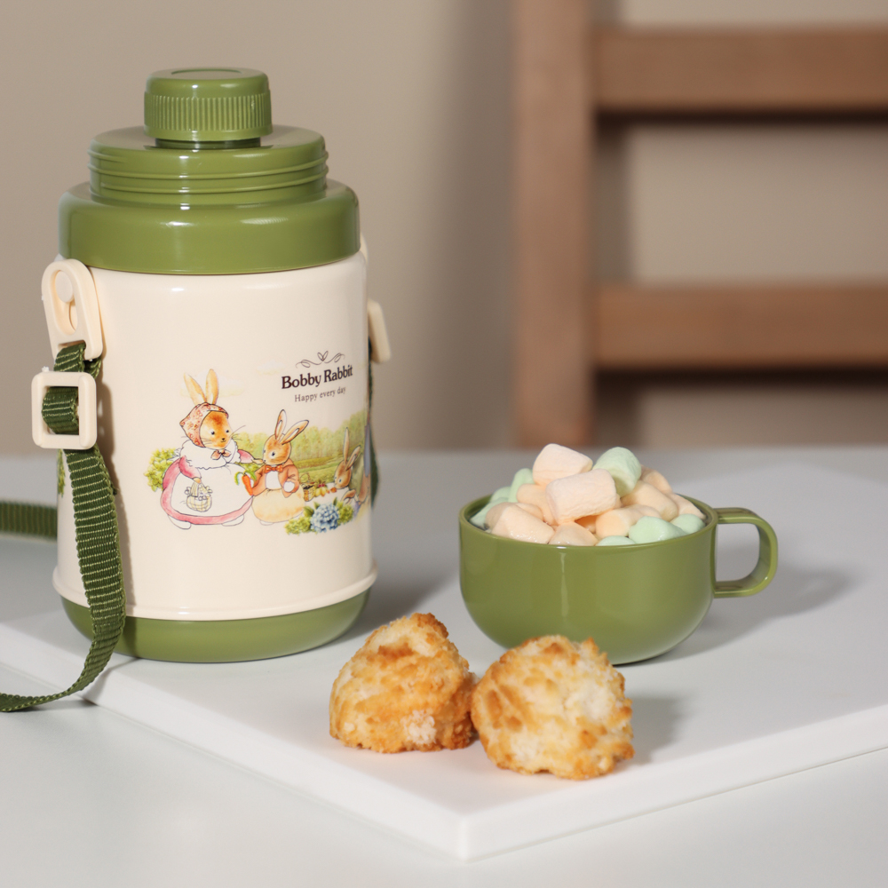 Термос"Зайчата" с кружкой, 400мл