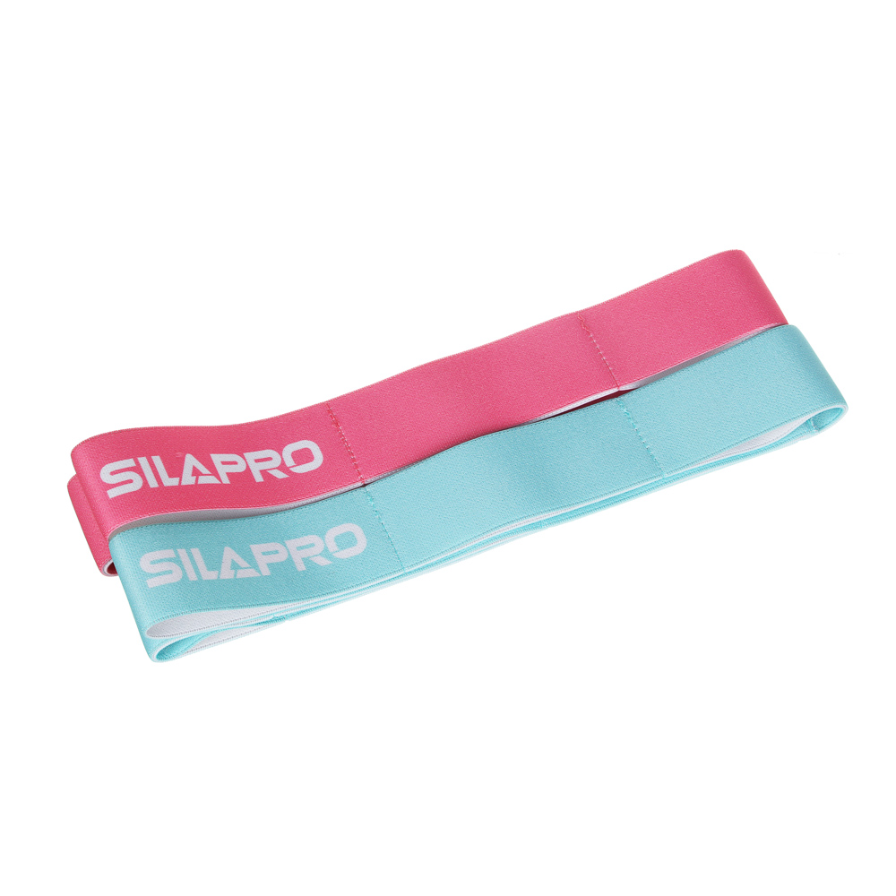 SILAPRO Эспандер-лента с 8 захватами для йоги 7-10кг