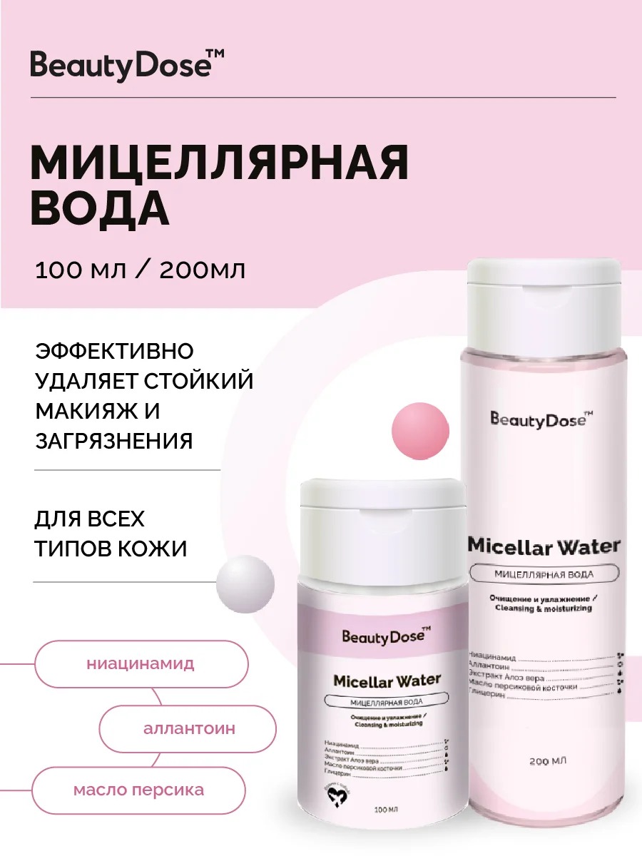 BeautyDose Мицелярная вода для всех типов кожи 200мл