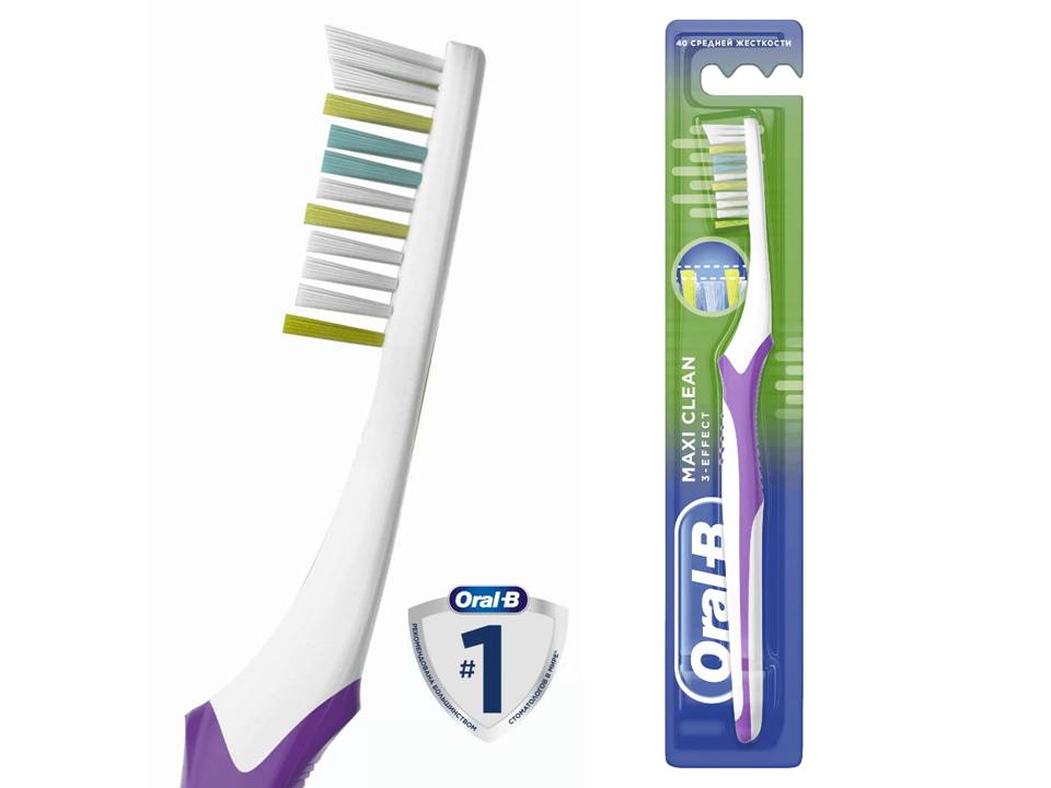 Зубная щётка 3 Effect Maxi Clean/Vision 40 med