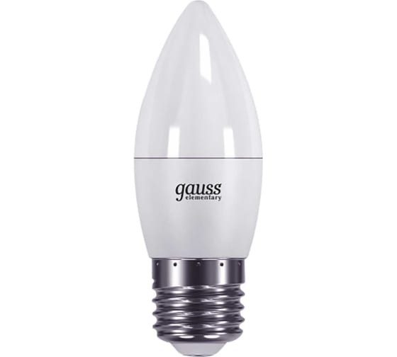 Лампа Gauss Led Elementary Свеча 6W E27 420lm 3000K