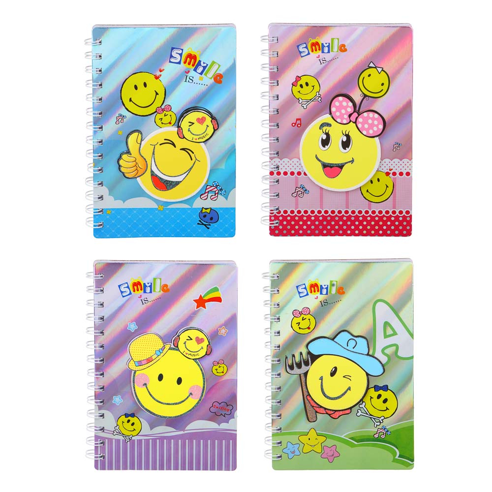 Записная книжка 60 листов "Смайлики"19х12,7см,