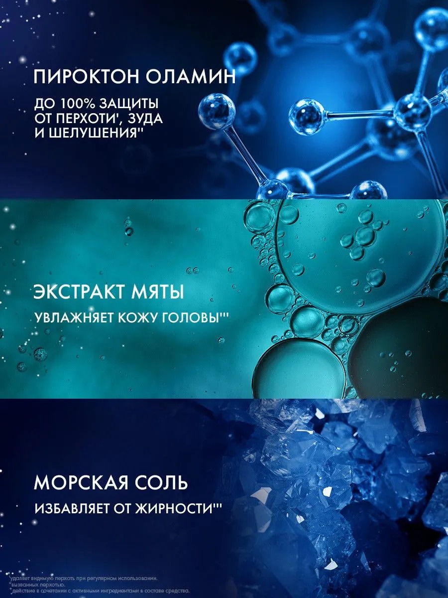 Clear шампунь Icy Ocean мужской 380мл