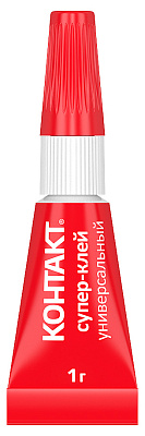 Супер-клей "Контакт" универсальный 1гр  КМ384-112