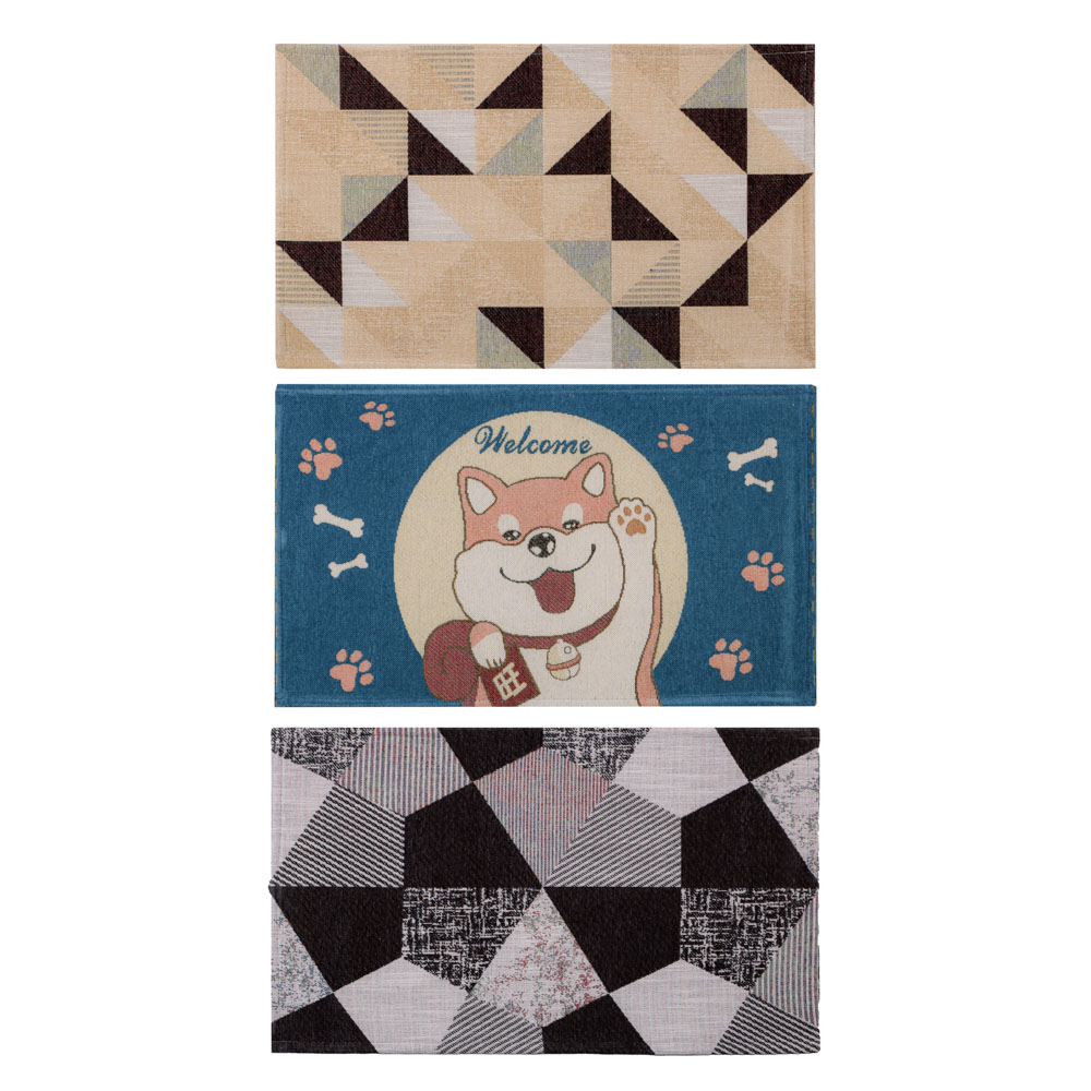 VETTA Коврик придверный "Ждем в гости", 75х45см, 3 дизайна