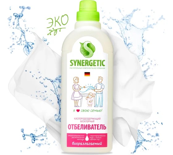 SN Средство биоразлагаемое безхлорное отбеливающее для белья и поверхностей 1л