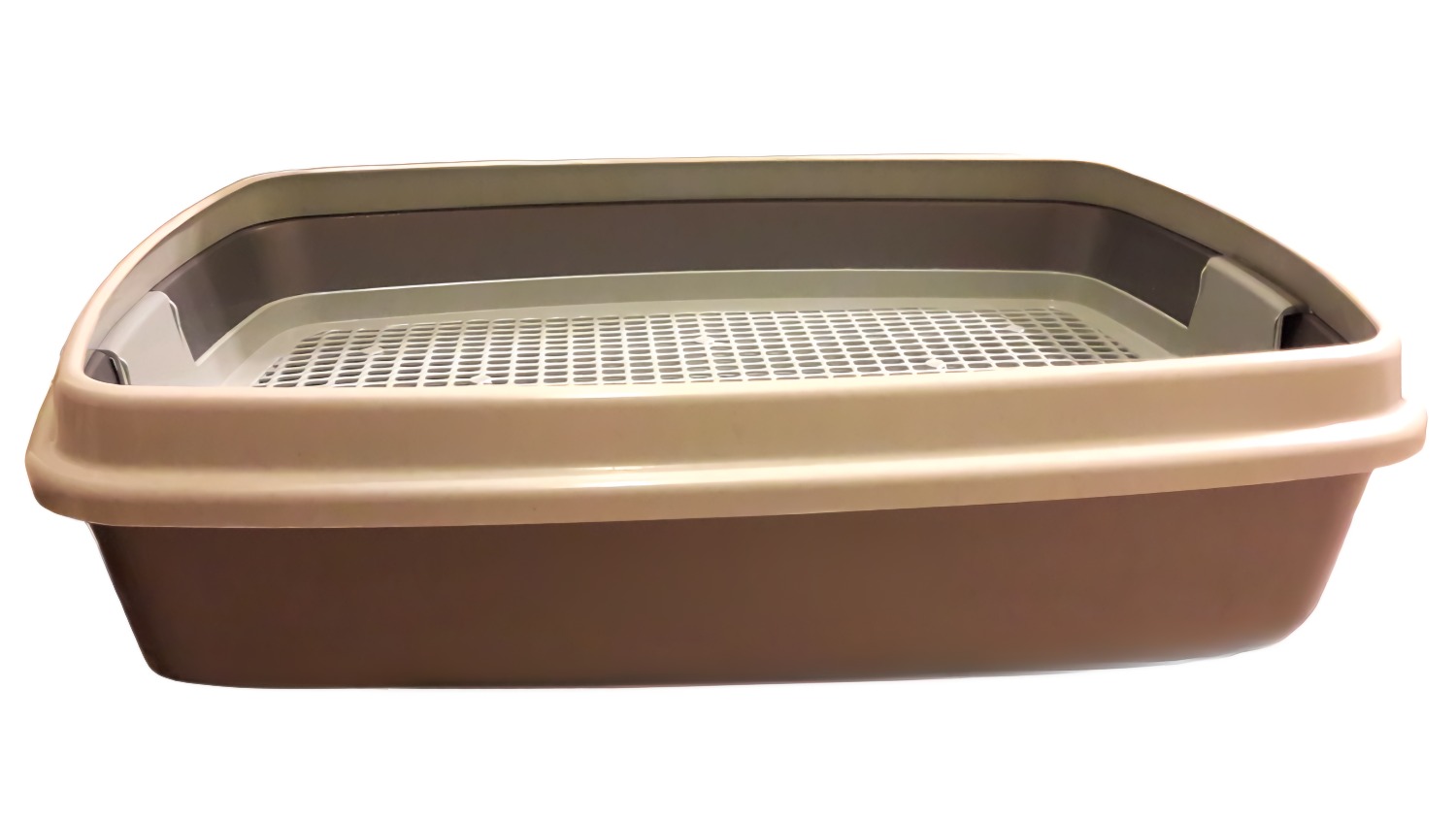 Лоток для кошек Сибирская Кошка мяус с сеткой и бортиком