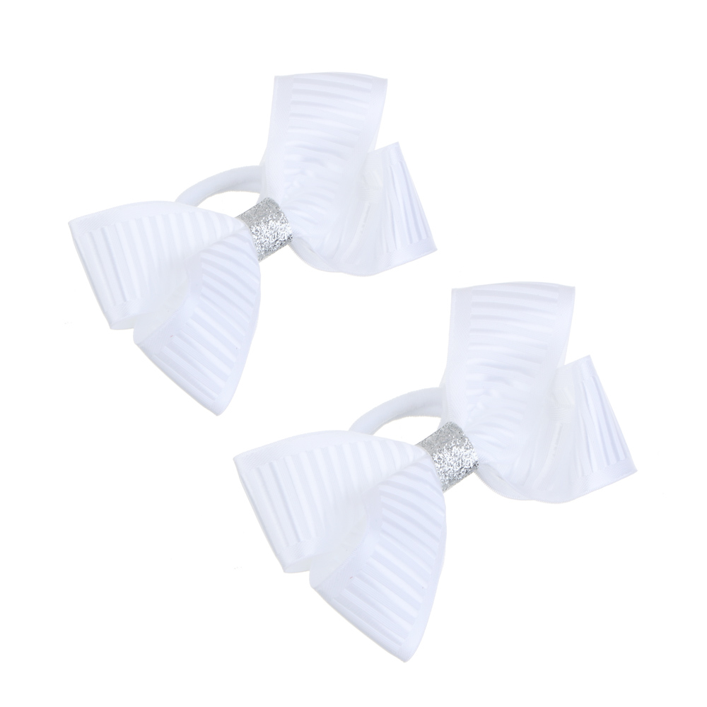 ЮНИLOOK Набор детских резинок для волос 2шт, 8см,полиэстер,2дизайна, ШБ23-03