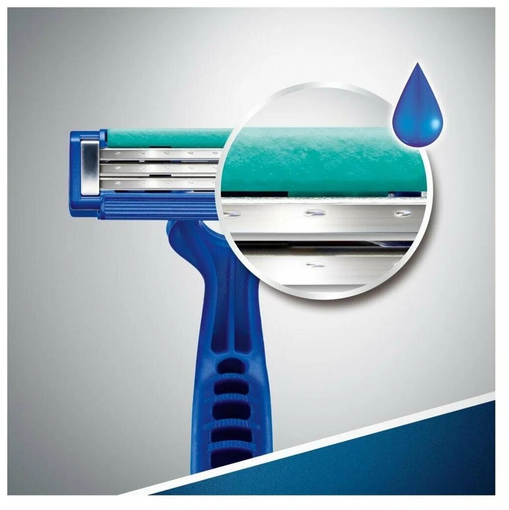 Blue simple 3 Станок одноразовый 8шт