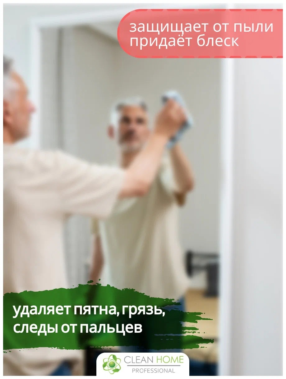 Clean Home средство д/мытья стекол и зеркал 500мл