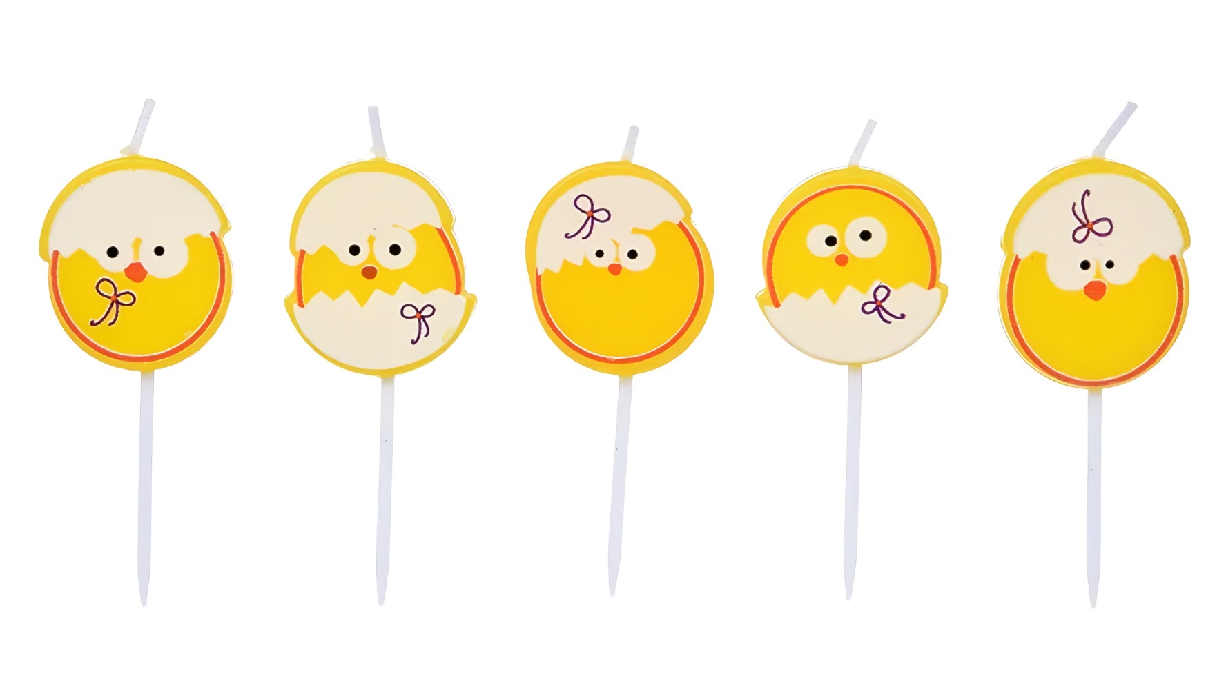 Marmiton Свеча на шпажке «Цыпленок» 3,5*3 см 5 шт 17078