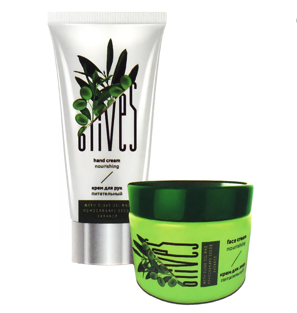 Набор "Olives" (Крем для лица+Крем для рук)