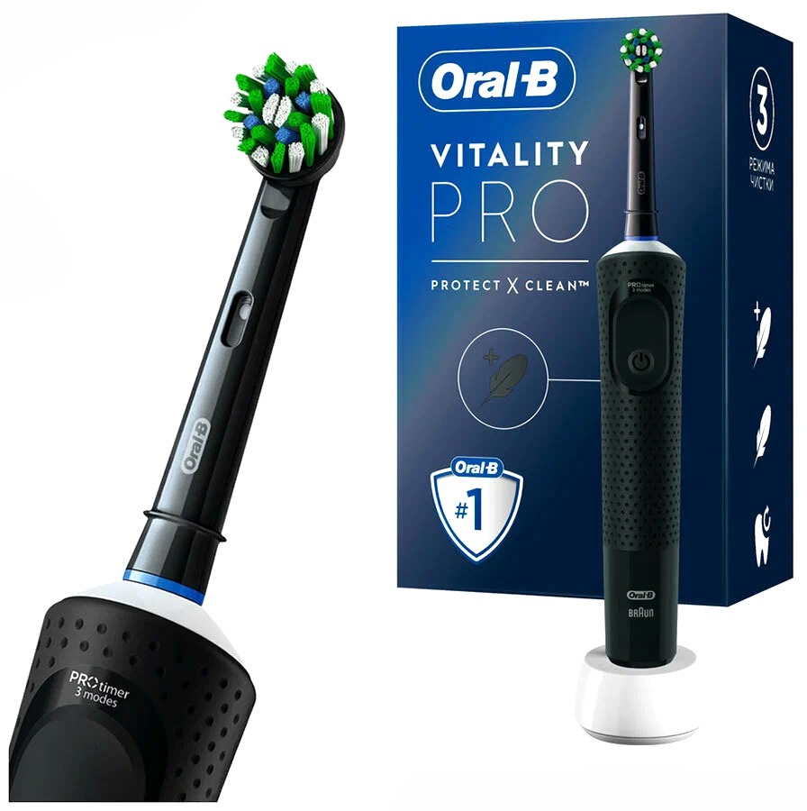 Электрическая зубная щетка Vitality Pro D103.413.3 Black тип 3708